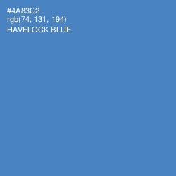 #4A83C2 - Havelock Blue Color Image